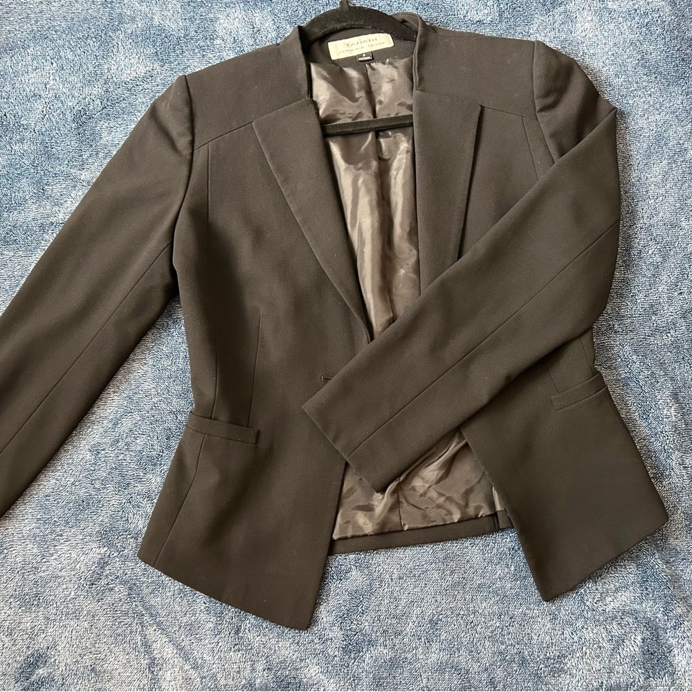 Tahari ASL Elegant Black Women's Blazer